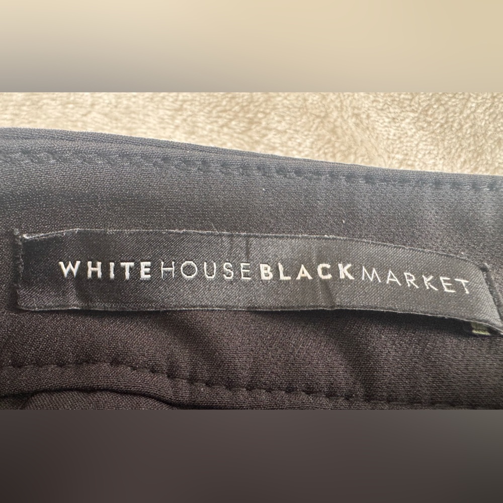 White House Black Market Size 4 Black “The Skinny Ankle” Pants. - Picture 3 of 12